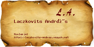 Laczkovits András névjegykártya